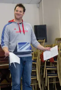 In the audition room