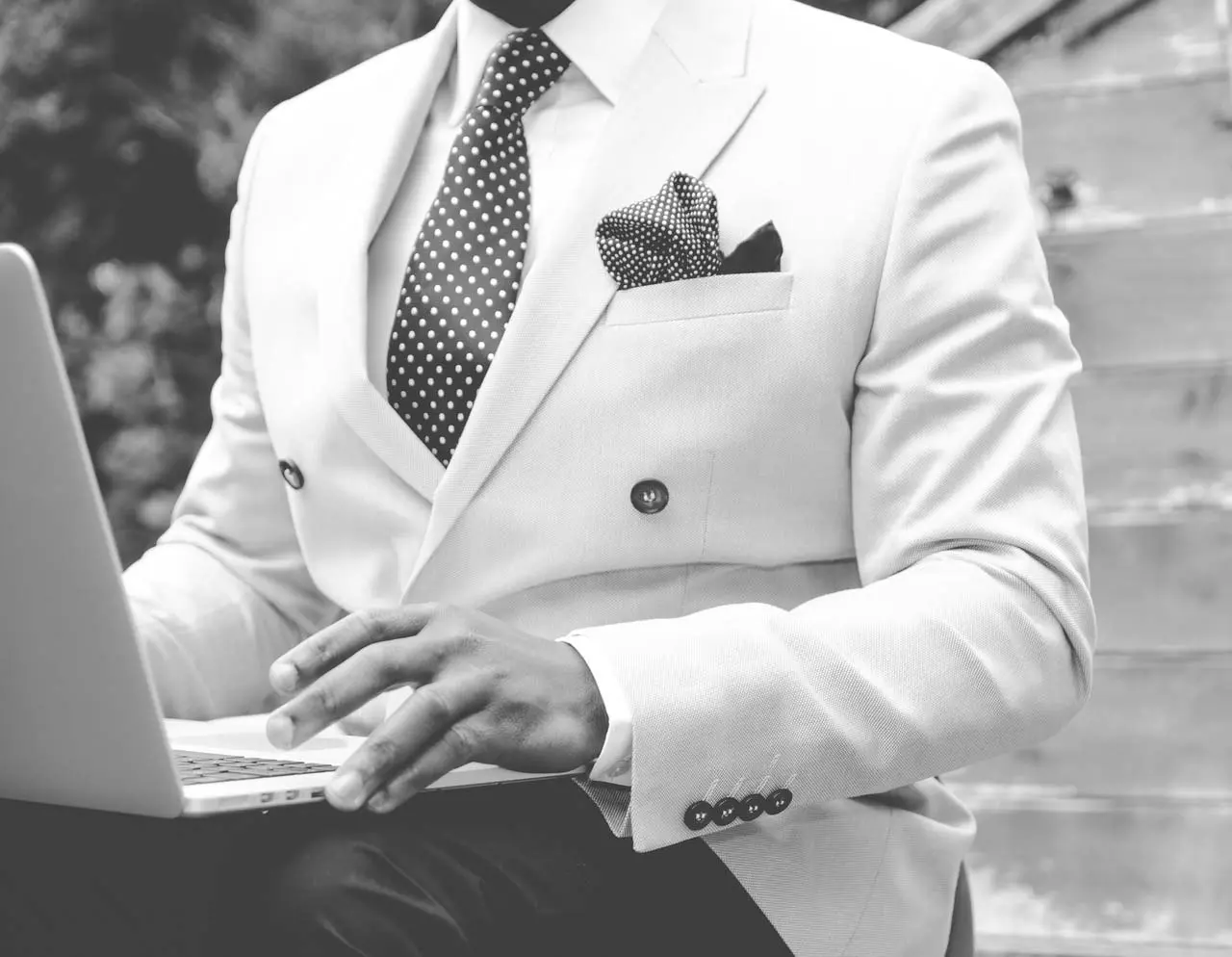 dapper laptop user