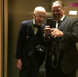 The Boss & John on the way to the Met Ball 2015