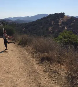 Hiking in beautiful Malibu Creek Park