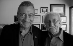Philippe Mora and Dr Henri Parens in Philadelphia September 2015. He called Philippe "Son of Mora"
