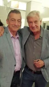 Mora and Dutch Director/Producer Paul Verhoeven. LA. 2016